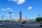 Rostral columns in St. Petersburg