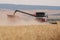 Rostselmash combine threshing wheat in Germany