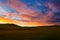 The rosy clouds of dawn on the Hulunbuir grassland