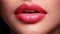 Rosy lips that are full and flawless created with Generative AI