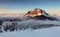 Roszutec peak in sunset - Slovakia mountain Fatra