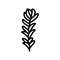 rotala rotundifolia seaweed line icon vector illustration