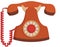 Rotary dial home telephone