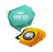 Rotary Telephone with Bubble Speech. Vector