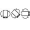 Rotate smartphone icon on white background. device rotation symbol. turn your device. flat style