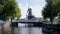 Rotated Adriaan windmill in Haarlem, Netherlands,