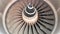 Rotating aircraft engine fan blades