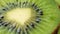 Rotating background of fresh kiwifruit