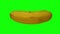 Rotating Banana on Green Background 02A Looping