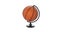 Rotating basketball ball globe