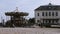 Rotating carousel in harbor of Honfleur, France