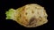 Rotating celery root on transparent background 02 a looping with alpha channel