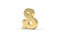 Rotating gold ampersand symbol