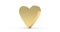 Rotating gold heart symbol