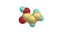 Rotating isolated acrylic acid molecule video