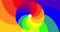 Rotating rainbow colors within 2 circles
