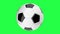 Rotating Soccer ball looped animation