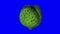 Rotating Soursop Graviola on Blue Background 01