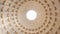 Rotating view of the ceiling of the Pantheon, Rome