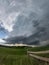 Rotating wall clouds of a South Dakota supercell thunderstorm