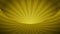 Rotating yellow radial rays. Shiny background with ray of light. Gold abstract space. Loop animation.