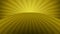 Rotating yellow radial rays. Shiny background with ray of light. Gold abstract space. Loop animation.