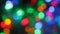 Rotation of Christmas multicolored defocused lights.