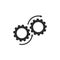 rotation Gear  Template vector icon illustration