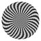 Rotation movement illusion. Circle op art pattern.