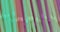Rotation of multicolored plastic cocktail straws