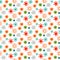 Rotavirus hand drawn seamless colorful pattern minimalism