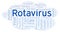 Rotavirus word cloud, made with text only.