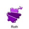 Roth City Map Illustration Design, World Map International vector template colorful with outline graphic