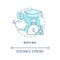 Roth IRA turquoise concept icon