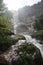 Rothbachfall waterfall in the Bavarian Alps, Germany