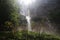 Rothbachfall waterfall in the Bavarian Alps, Germany