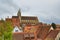 Rothenburg on Tauber cityscape with house roofs