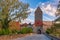 Rothenburger Gate at Dinkelsbuhl historic town in Central Franconia Bavaria Germany