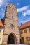 Rothenburger Gate Dinkelsbuhl Old Town Central Franconia Bavaria Germany