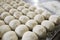 Roti dough divided into ball