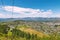 Rotorua town and lake view and cable car to the top of the hill