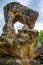 Rotstejn castle ruins in sandstone rock formation