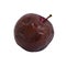 Rotten apple isolated on a white background. Concept: spoiled foods, fruit storage, toxins and poisons, fruit tree disease