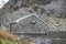 Rotten cottage at Ogwen valley with Llyn Ogwen in Snowdonia, Gwynedd, North Wales, UK - Great Britain, Europe