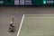 ROTTERDAM, 18 February 2023 - Diede de Groot, Dutch wheelchair tennis player serving for the championship at ABN AMRO Open 2023