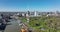 Rotterdam, 18th of april 2022, The Netherlands. Euromast high panorama observation tower cityscape and Erasmus brug