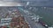 Rotterdam, 19th of January 2023, The Netherlands. Birds eye view of the Rotterdam container terminal. Impressive
