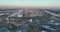 Rotterdam, 9th of October 2022, The Netherlands. Aerial view of the harbour port of Rotterdam, large commercial