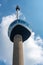 Rotterdam Euromast tower against blue sky