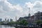 Rotterdam Euromast tower with buildings in the foreground